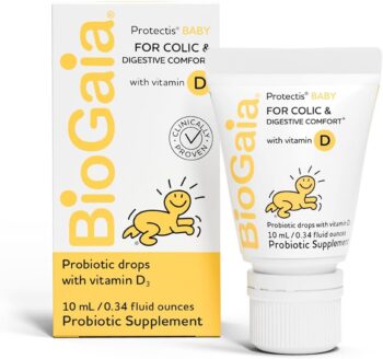 baby health products very helpful  BioGaia Protectis Baby Probiotic Drops | Colic & Gas Relief + Vitamin D | Safe for Newborns | Ease Crying, Fussing, Colic, Gas, Spit-ups & Constipation | No Dairy, Soy & Gluten | 50 Day Supply | 10mL   in best baby specials