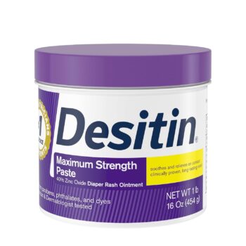 best price   Desitin Maximum Strength Baby Diaper Rash Cream, 40% Zinc Oxide for Treatment, Relief & Prevention, Hypoallergenic, Phthalate- & Paraben-Free Paste, Protects Skin For Up To 12 Hours, 16 oz   in best baby specials  store