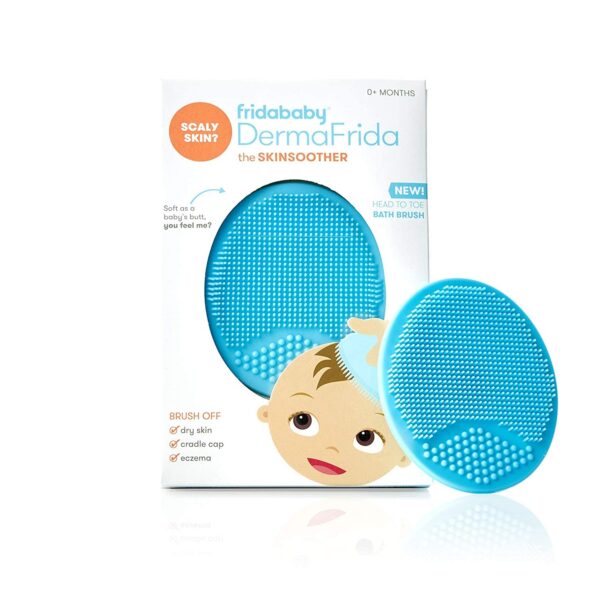 best price baby Bathing   Frida Baby DermaFrida The SkinSoother Baby Bath Brush | Cradle Cap Brush for Babies, Baby Essential for Dry Skin, Cradle Cap Treatment and Eczema | 1 Pack   in best baby specials