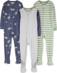 best boy baby dress kids Clothing Simple Joys by Carter's Toddlers and Baby Boys' Snug-Fit Footed Cotton Pajamas, Pack of 3  - best price boy baby dress   in best baby specials