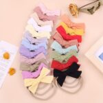low price best quality 20pcs Baby Girls Cotton Hair Bows