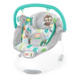 best  baby Bouncers for baby Bright Starts Comfy Baby Bouncer Soothing Vibrations Infant Seat - Taggies, Music, Removable Toy-Bar, 0-6 Months Up to 20 lbs (Jungle Vines)  - best price baby  Bouncers in best baby specials