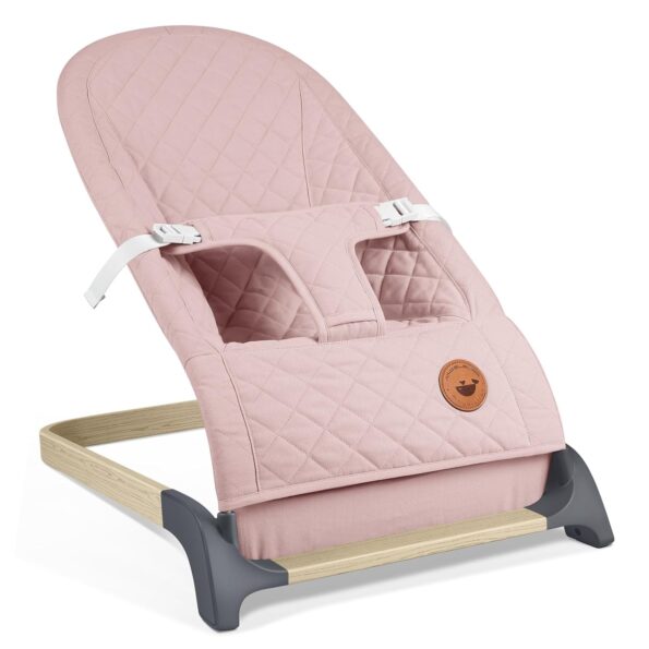 best  baby Bouncers for baby ANGELBLISS Baby Bouncer, Portable Bouncer Seat for Babies, Infants Bouncy Seat with Cotton Fabric, Natural Vibrations (Pink)  - best price baby  Bouncers in best baby specials