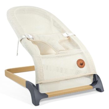 best  baby Bouncers for baby ANGELBLISS Baby Bouncer, Portable Bouncer Seat for Babies, Infants Bouncy Seat with Mesh Fabric, Natural Vibrations (Beige)  - best price baby  Bouncers in best baby specials