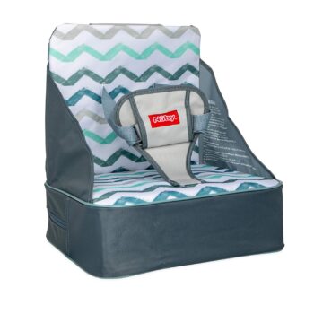 Best chair  Nuby Easy Go Booster Seat - Travel Booster Seat for Babies and Toddlers - Holds Up To 50 Pounds - 9+ Months - Gray Chevron  - best price baby   moms chair for baby in best baby specials