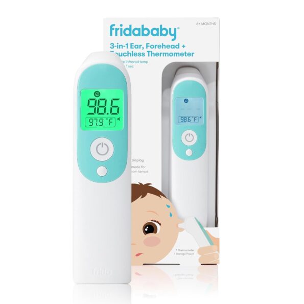 baby health products very helpful  Frida Baby Thermometer, 3-in-1 Infrared Thermometer for Ear, Forehead & Touchless, FSA/ HSA Eligible Fever Thermometer for Baby, Infants ,Toddlers, Kids & Adults   in best baby specials