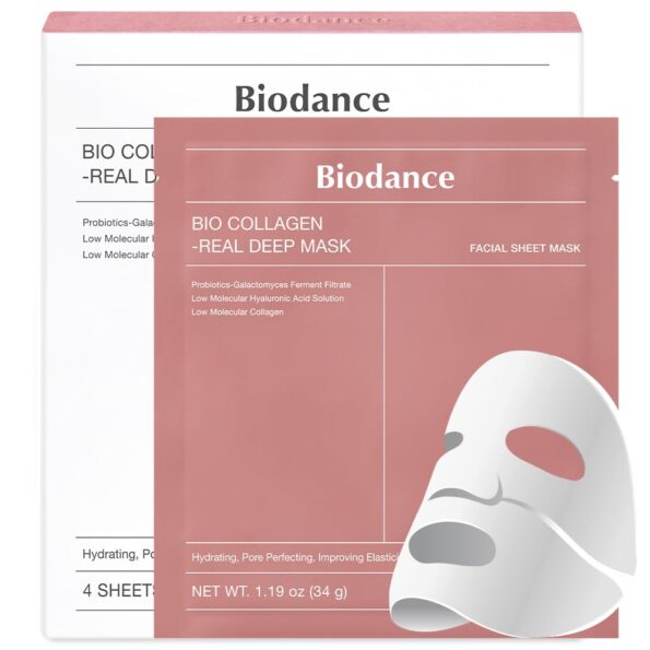 best Beauty & Personal Care products   BIODANCE Bio-Collagen Real Deep Mask, Hydrating Overnight Hydrogel Mask, Pore Minimizing, Elasticity Improvement, 34g x4ea  - best  Beauty care  in best baby specials