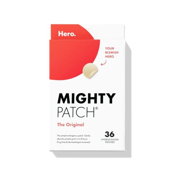 best Beauty & Personal Care products   Mighty Patch™ Original patch from Hero Cosmetics - Hydrocolloid Acne Pimple Patch for Covering Zits and Blemishes in Face and Skin, Vegan-friendly and Not Tested on Animals (36 Count)  - best  Beauty care  in best baby specials