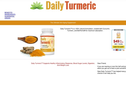 best Daily Turmeric 8211 Dietary Supplement Supports Healthly Inflammatory