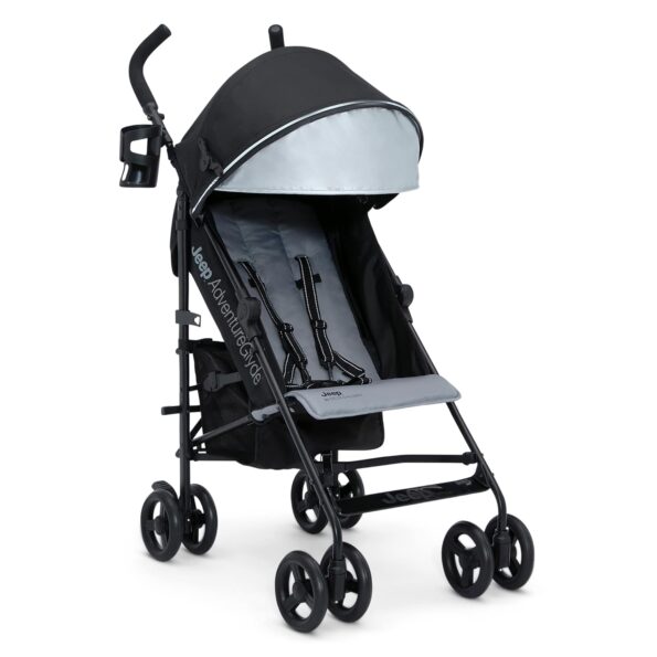 best Strollers  for baby Jeep AdventureGlyde Stroller by Delta Children - Lightweight Travel Stroller with Smoothest Ride & Compact Fold, 3-Position Recline, Extra Large Storage Basket, Black/Grey  - best price baby Strollers  in best baby specials