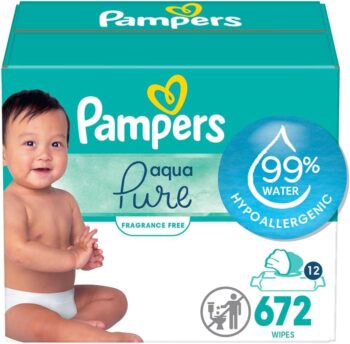 best Strollers  for baby Pampers Baby Wipes Aqua Pure, 99% water-based wipes, Hypoallergenic and Unscented Baby Wipes, 672 Wipes Total (12 Flip-Top Packs)  - best price baby Strollers  in best baby specials