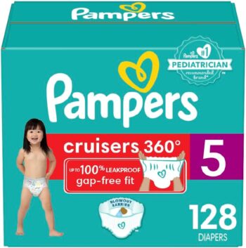 best Strollers  for baby Pampers Diapers - Cruisers 360 - Size 5, 128 Count, Babyproof up to 100% Leakproof Pull-On Diaper  - best price baby Strollers  in best baby specials