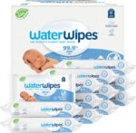 best Strollers for baby WaterWipes Plastic-Free Original Baby Wipes, 99.9%