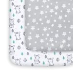 best baby Activity & Entertainment products   Pack and Play Sheets, 2 Pack Mini Crib Sheets, Stretchy Playard Fitted Sheet, Compatible with Graco Pack n Play, Soft and Breathable Material, Stars & Bunny  -  baby  in best baby specials