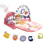 best baby Activity & Entertainment products   dearlomum Baby Play Mat Baby Gym,Funny Play Piano Tummy Time Baby Activity Mat with 5 Infant Sensory Baby Toys, Music and Lights Boy & Girl Gifts for Newborn Baby 0 to 3 6 9 12 Months (Pink)  -  baby  in best baby specials