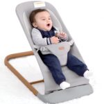 best  baby Bouncers for baby AMKE CooCon Baby Bouncer,Ergonomic Bouncer Seat for Babies with 3 Recline Positions,Portable Newborn Bouncer Seat, Mesh Design Bouncers for Infants,Gray  - best price baby  Bouncers in best baby specials