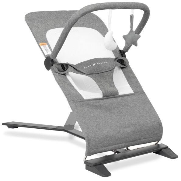 best  baby Bouncers for baby Baby Delight Alpine Deluxe Portable Bouncer | Infant | 0 – 6 months | Charcoal Tweed  - best price baby  Bouncers in best baby specials