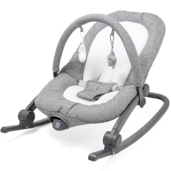 best  baby Bouncers for baby Baby Delight Aura Deluxe | Portable Baby Bouncer for Infants | Baby Rocker | Quilted Charcoal Tweed  - best price baby  Bouncers in best baby specials