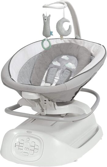 best  baby Bouncers for baby Graco Sense2Soothe 2-in-1 Baby Swing and Portable Rocker with Cry Detection Technology - Sailor  - best price baby  Bouncers in best baby specials