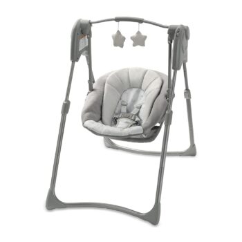 best  baby Bouncers for baby Graco Slim Spaces Compact Baby Swing, Reign  - best price baby  Bouncers in best baby specials