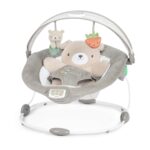 best  baby Bouncers for baby Ingenuity InLighten Baby Bouncer Seat with Light Up-Toy Bar and Bear Tummy Time Pillow Mat - Nate, Newborn and up  - best price baby  Bouncers in best baby specials