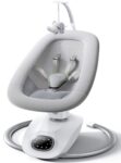 best  baby Bouncers for baby Momcozy CocoSway Baby Swing for Infants to Toddler, 3D-Motion Electric Baby Swing with 6 Motions & 4-Speeds, Remote Control, Infant Swing with 8 Preset Lullabies for Baby Boy Girl Up to 20 lbs  - best price baby  Bouncers in best baby specials