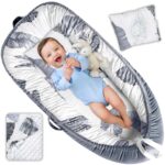 best  baby Bouncers for baby Totsi Baby Lounger Set | Ultra-Soft Baby Nest with Pillow and Blanket | Machine Washable Infant Lounger 0-24 Months | Adjustable Infant Nest for Travel | Baby Lounger Cover for Newborn  - best price baby  Bouncers in best baby specials