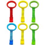 best  baby walkers for baby Baby Pull up Rings, Pull Up Rings for Playpen, Baby Crib Pull Rings, Baby Cot Hanging Rings, Infant Baby Toddler Walking Assistant Pull up Ring 6PCS 4 Colors  - best price baby  walker in best baby specials