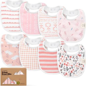 best boy baby dress kids Clothing 8-Pack Organic Baby Bibs for Boys, Girls - Soft Cotton Drooling and Teething Bibs for Baby Girl & Boy, Extra Absorbent, Easy to Clean & Put On for Toddler, Newborn, Infant 0-24 Months (Sweet Charm)  - best price boy baby dress   in best baby specials