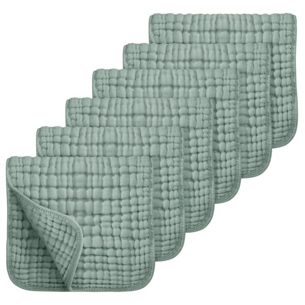 best boy baby dress kids Clothing Looxii Muslin Burp Cloths 100% Cotton Large 20''x10'' Extra Soft and Absorbent 6 Pack Baby Burping Cloth for Boys Girls (Dark Green)  - best price boy baby dress   in best baby specials
