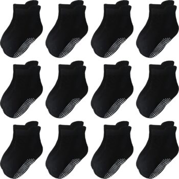 best boy baby dress kids Clothing Non Slip Grip Ankle Baby Socks 12 Pack for Toddler Boys and Girls Kids,Infant Cute Cotton Baby Socks  - best price boy baby dress   in best baby specials