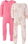 best dress for girl baby Gerber Baby Girls’ 2-Pack Footed