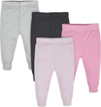 best  dress  for girl baby Gerber Baby Girls' Multi-Pack Active Pants Set  - best price kids girl dress in best baby specials