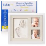 best gift for baby  Bubzi Co Baby Footprint Kit, Baby Foot and Hand Print Kit, Baby Keepsake Frame, Nursery Pictures Frames, Hand Print Mold Kit, New Mom Gifts, Baby Newborn Essentials Must Haves, Baby Shower Gifts  -  baby gift  in best baby specials