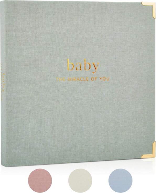 best gift for baby  Keepsake Baby Memory Book for Boys and Girls – Timeless First 5 Year Baby Book – Neutral Journal Scrapbook or Photo Album - Record a Milestone for Every Event from Birth to Age 5  -  baby gift  in best baby specials