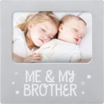 best gift for baby  tiny ideas Me and My Brother Picture Frame, Gift Ideas For Siblings, Photo Picture Frame, Sibling Keepsake, Ideal Big Brother Gift, Shower Gift and Gender Neutral Nursery Decor, Gray  -  baby gift  in best baby specials