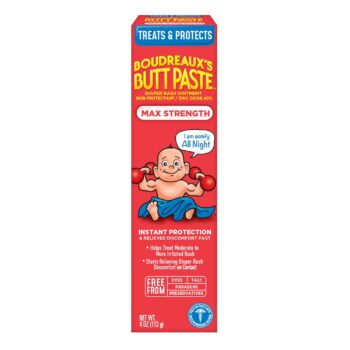 best price   Boudreaux's Butt Paste Maximum Strength Diaper Rash Cream, Ointment for Baby, 4 oz Tube   in best baby specials  store