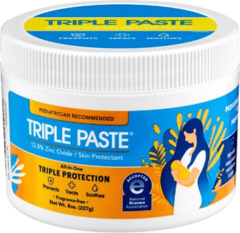 best price   Triple Paste Diaper Rash Cream for Baby - 8 Oz Tub - Zinc Oxide Ointment Treats, Soothes and Prevents Diaper Rash - Pediatrician-Recommended Hypoallergenic Formula with Soothing Botanicals   in best baby specials  store