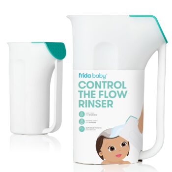 best price baby Bathing   Frida Baby Control The Flow Bath Rinse Cup | Rinser Cup to Wash Hair + Body | Rinser Cup for Bath Time with Easy Grip Handle + Removable Rain Shower   in best baby specials