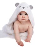 best price baby Bathing   HIPHOP PANDA Hooded Towel - Rayon Made from Bamboo, Bath Towel with Bear Ears for Newborn, Babie, Toddler, Infant - Absorbent Large Baby Towel - Bear, 30 x 30 Inch   in best baby specials