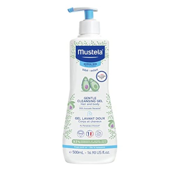 best price baby Bathing   Mustela Baby Gentle Cleansing Gel - Baby Hair & Body Wash - with Natural Avocado fortified with Vitamin B5 - Biodegradable Formula & Tear-Free - 1 or 2-Pack - Various Sizes   in best baby specials