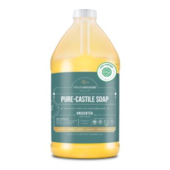 best price baby Bathing   Pure Castile Soap Liquid, EWG Verified & Certified Palm Oil Free Unscented, Natural, Mild & Gentle Non-gmo & Vegan - Organic Body Wash, Laundry, Pet/Dog and Baby Soap - 64 Fl Oz   in best baby specials