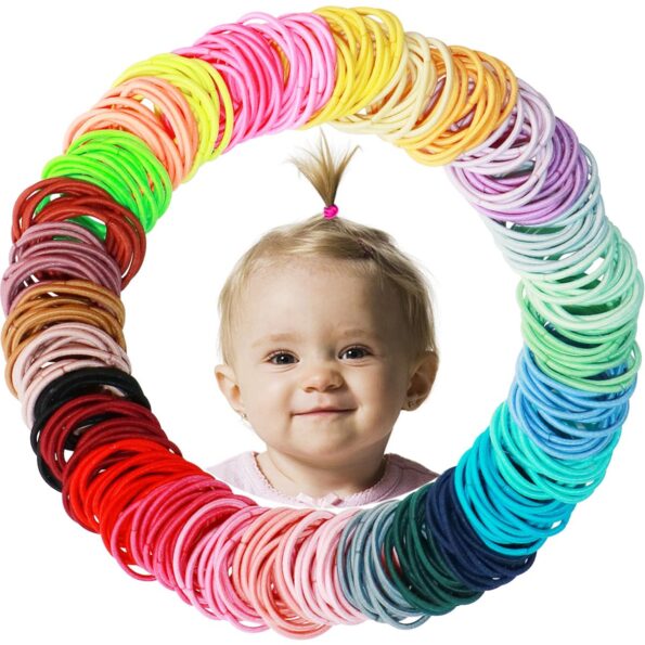 low price best quality    200PCS Small Hair Ties,No Crease Baby Hair Ties,Elastic Hair Ponytail Holder Hair Accessories for Baby Girls Infants Toddlers Kids   in best baby specials