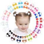 low price best quality    40PCS 2 Inches Baby Girls Hair Bows Ties Mini Boutique Elastic Hair Rubber Ribbon Hair Band Accessories for Kids Toddlers Infants (40 PCS), Multi-colored   in best baby specials