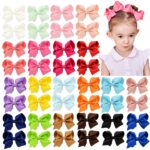 low price best quality    40PCS 4.5 Inch Hair Bows for Girls Grosgrain Ribbon Toddler Hair Accessories with Alligator Clips for Toddlers Baby Girls Kids Teens in Pairs   in best baby specials