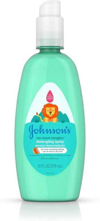 low price best quality    Johnson's No More Tangles Toddler & Kids Detangling Spray to Unlock Knots in Hair, Hypoallergenic & Paraben-Free, No More Tears Tear-Free Formula For Wet or Dry Hair, 10 fl. oz   in best baby specials