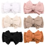 low price best quality    Niceye Handmade Baby Headbands Soft Stretchy Nylon Hair Bands with Bows for Newborn Infant Baby Toddler Girls- Pack of 6   in best baby specials