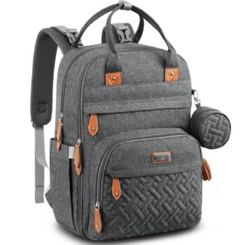 very helpful baby Travel Gear  BabbleRoo Diaper Bag Backpack - Baby Essentials Travel Tote - Multi Function Waterproof Diaper Bag, Travel Essentials Baby Bag with Changing Pad, Stroller Straps & Pacifier Case - Unisex, Dark Gray  -  baby Carriers & Accessories  in best baby specials