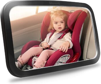 very helpful baby Travel Gear  Shynerk Baby Car Mirror, Safety Car Seat Mirror for Rear Facing Infant with Wide Crystal Clear View, Shatterproof, 360° Rotation, Crash Tested and Certified  - Carriers & Accessories  in best baby specials