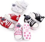 Unisex Baby Girls Boys Canvas High-top Shoes, Newborn Infant Anti-Slip